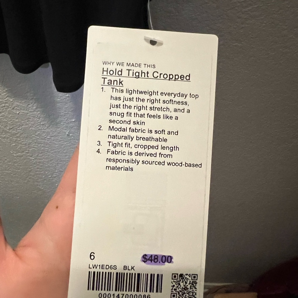 Lululemon Hold Tight Cropped Tank - Picture 4 of 4